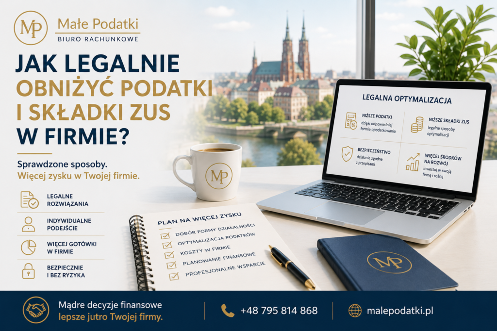 jak legalnie obnizyc podatki w firmie